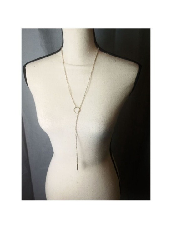 Unbranded Jewelry - Gold Colored Wing Lariat Necklace